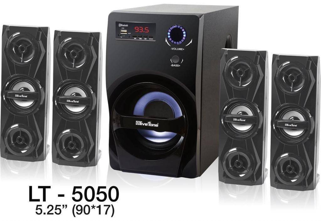 Livetone Home Theatre 5050 4 1 Big Size Speaker And Best Volume Blutooth Aux Pendrive Supprotive Best Voice Clearity With Low Base Unique Design And Sound Happy Selling Wholesale Manufacturers Distributors Buy Livetone Home