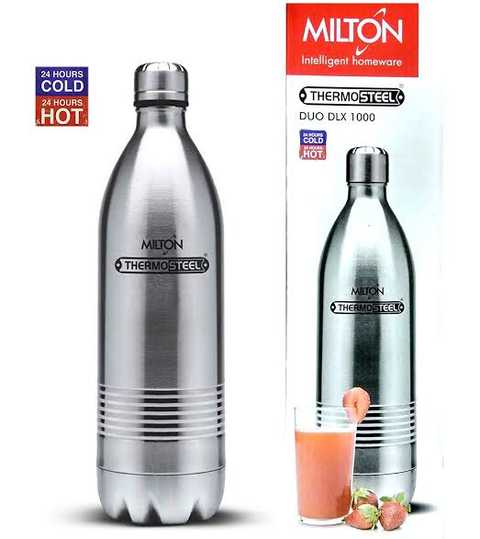 Milton 1000 Dlx Stainless Steel Bottle Flask Thermos 1000 Ml Set Of Wholesale Manufacturers Distributors Buy Milton 1000 Dlx Stainless Steel Bottle Flask Thermos 1000 Ml Set Of In Bulk Udaan