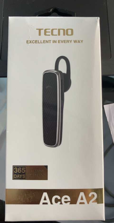 tecno ace a2 bluetooth headset in ear headset black